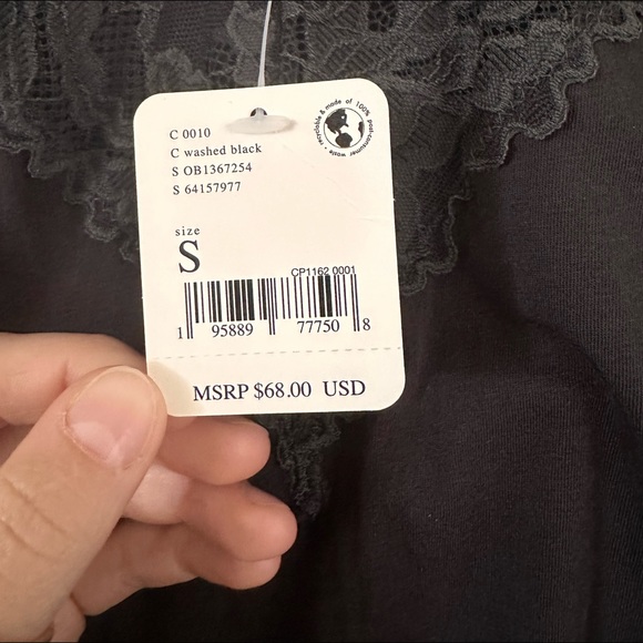 FP Perfect Pima Bodysuit in Washed Black - Picture 3 of 4